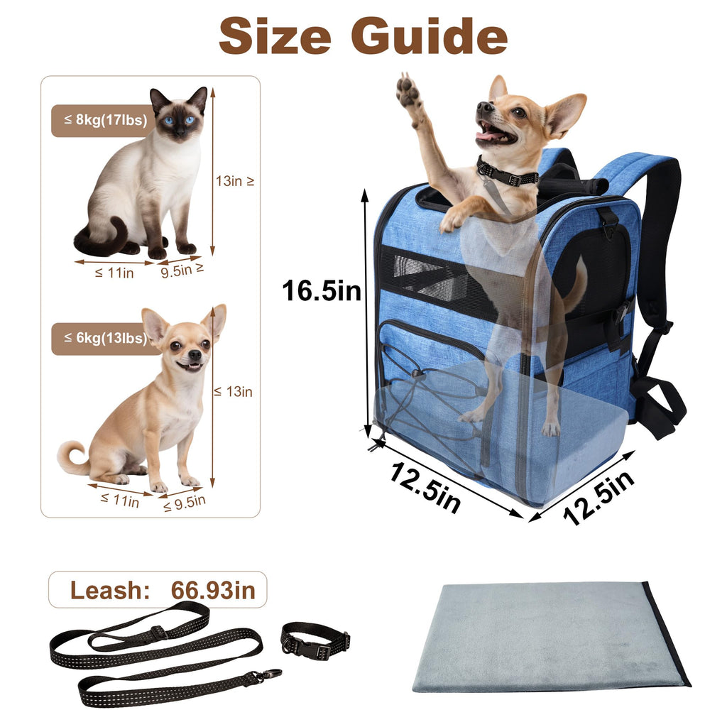 Blue Pet Carrier Backpack G768