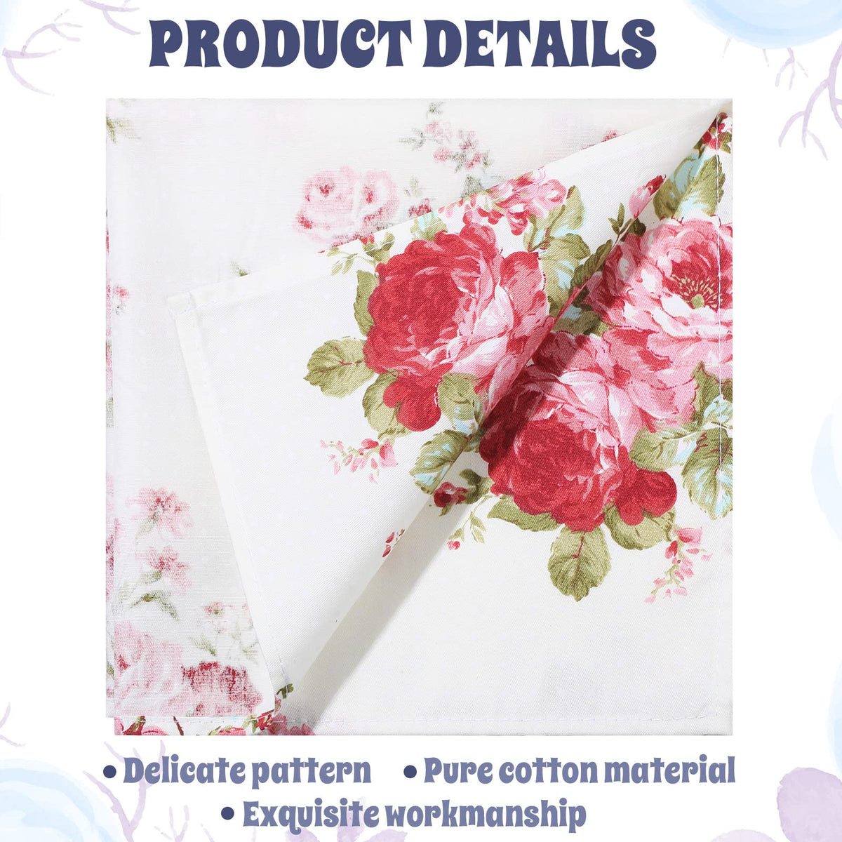 Cotton Cloth Napkins Set of 24 W67750