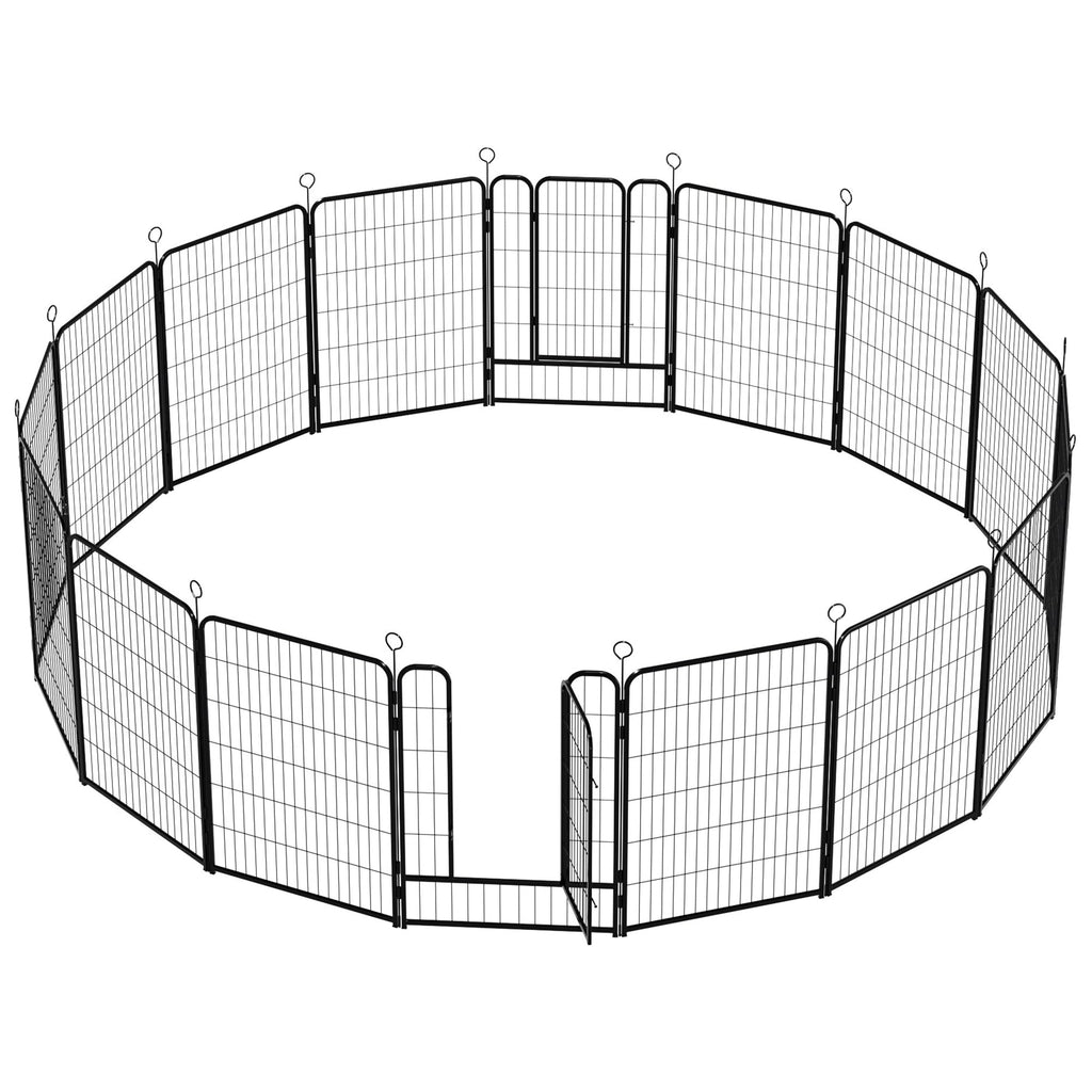 16-Panel Heavy-Duty Metal Dog Playpen O602397