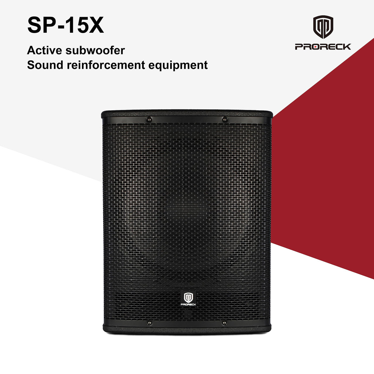 Powered 15 inch PA DJ Subwoofer with Class-D Amplifier, Black S903