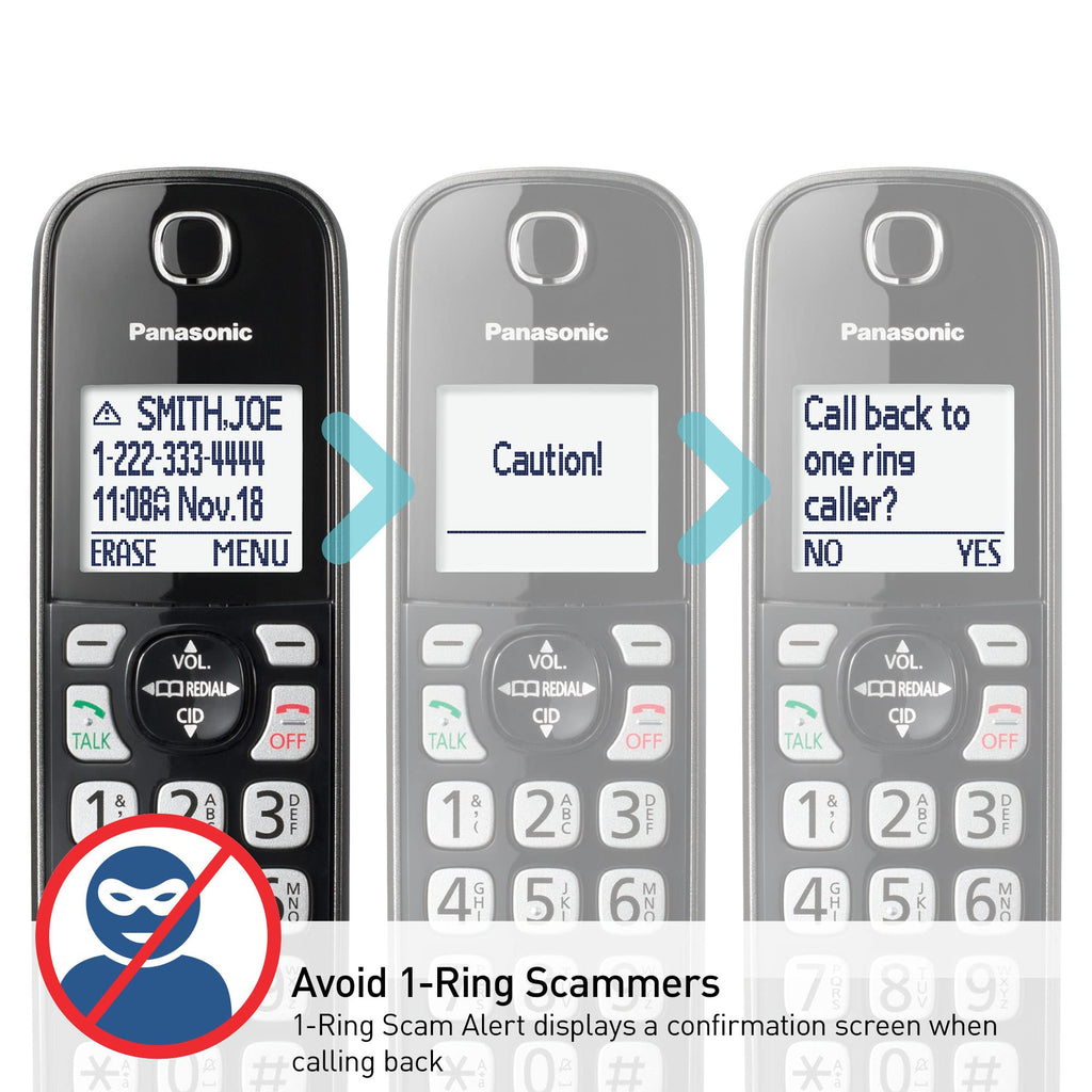 Cordless Phone with Answering Machine, 3 Handset M616880