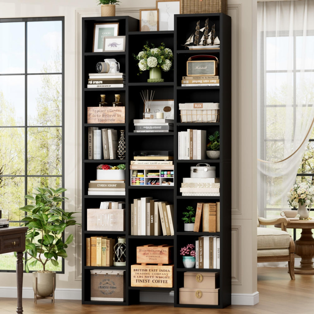 71'' H Black 21 Cube Bookshelf W787