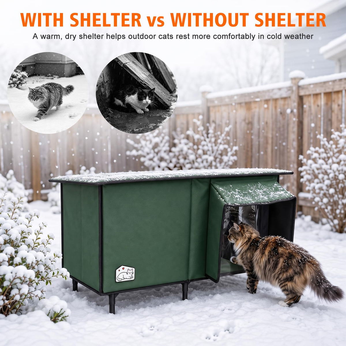 Heated Outdoor Cat House H749075