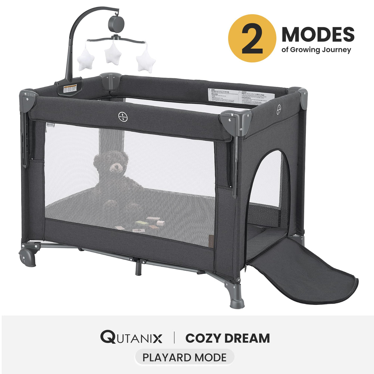 2-in-1 Pack and Play with Mattress, Bassinet and Playpen Z4183