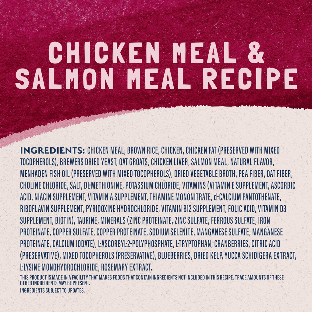 Dry Cat Food Chicken Meal & Salmon Meal 15 lb S613