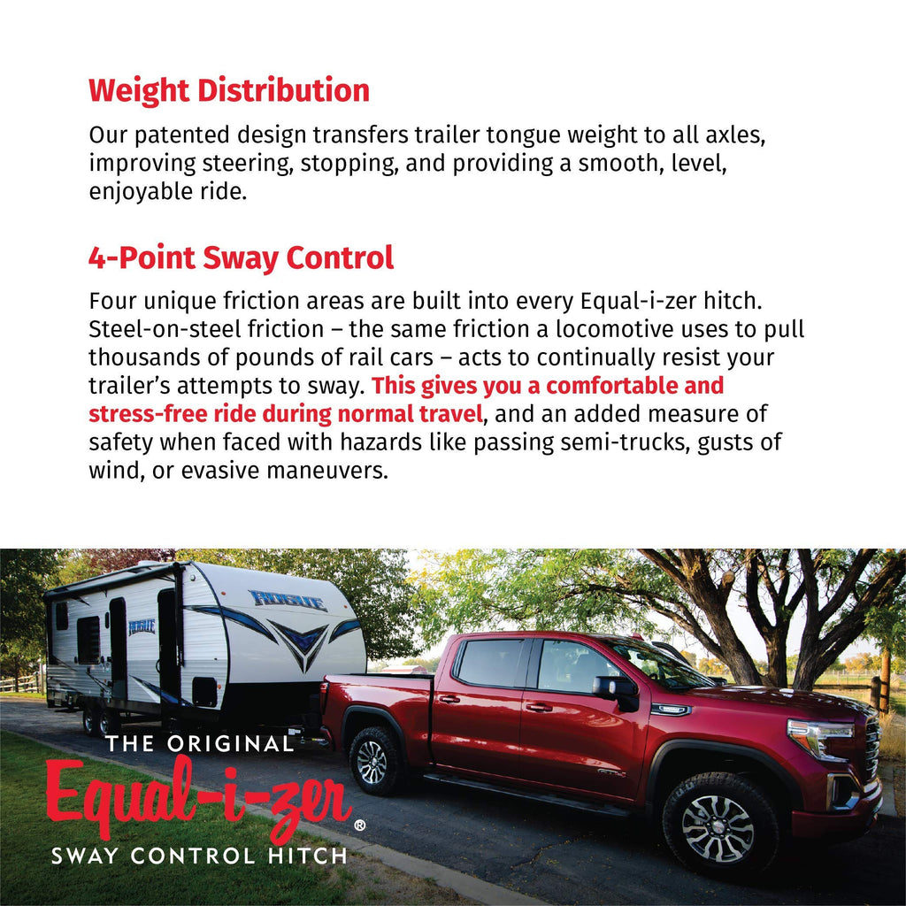 4-point Sway Control Hitch, 10,000 Lbs Trailer Weight Rating H4060