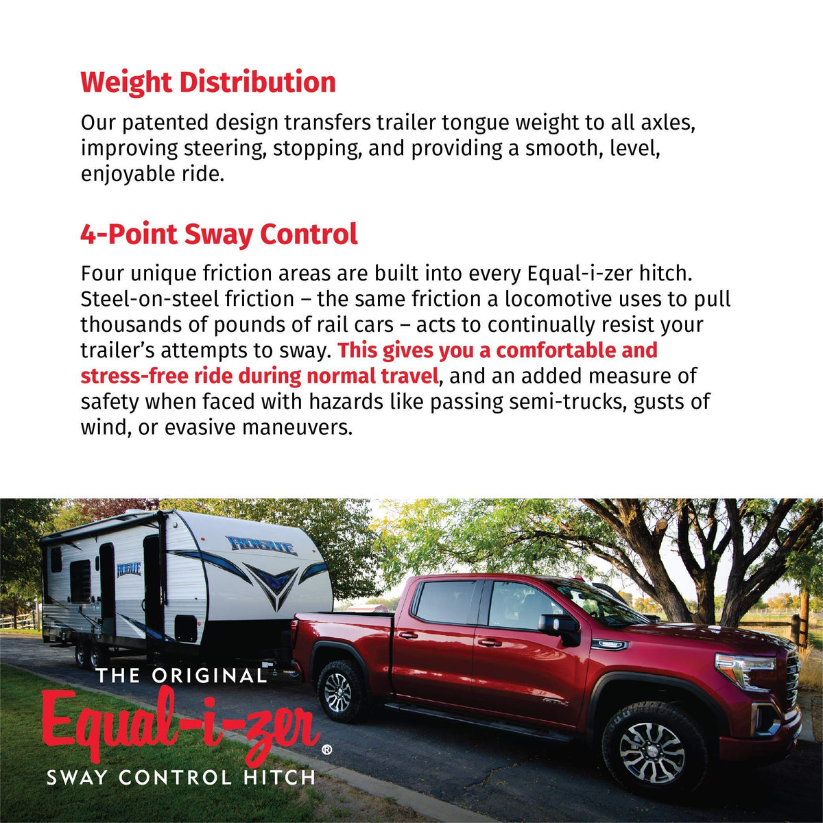 4-point Sway Control Hitch, 10,000 Lbs Trailer Weight Rating H4060